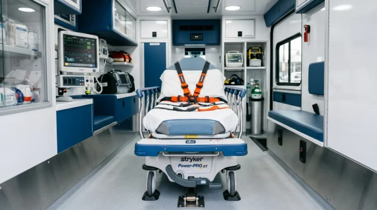 Ambulance avec brancard pour une personne âgée, ce qu'il faut vérifier avant de réserver